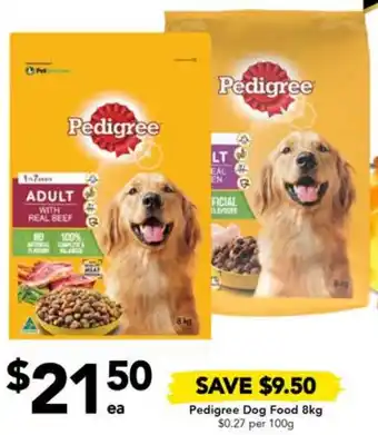Drakes Pedigree Dog Food 8kg offer