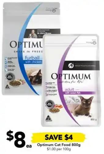 Drakes Optimum Cat Food 800g offer