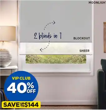 Spotlight RYLEE Dual Roller Blinds 90 x 210 cm offer
