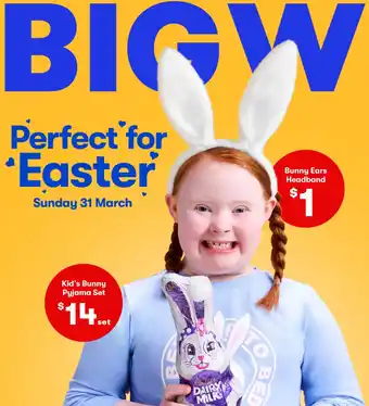 BIG W Kid's Bunny Pyjama Set offer