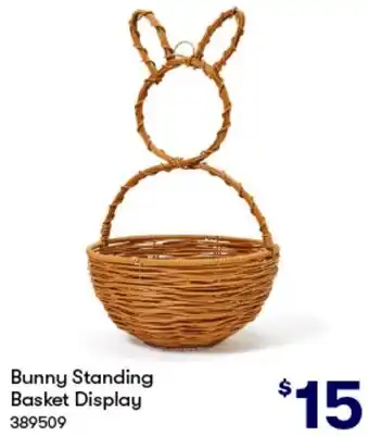 BIG W Bunny Standing Basket Display offer