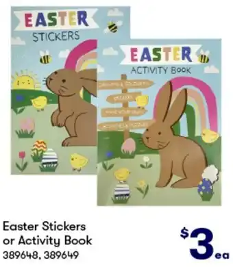 BIG W Easter Stickers or Activity Book offer