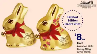 BIG W Lindt Assorted Gold Bunny 100g offer