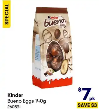 BIG W Kinder Bueno Eggs 140g offer