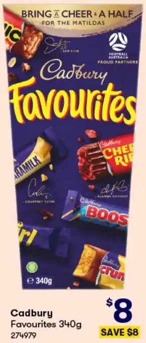 BIG W Cadbury Favourites 340g offer