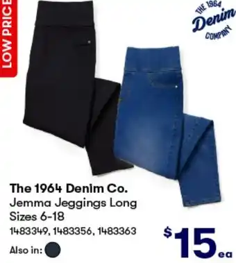 BIG W The 1964 Denim Co. Jemma Jeggings Long Sizes 6-18 offer