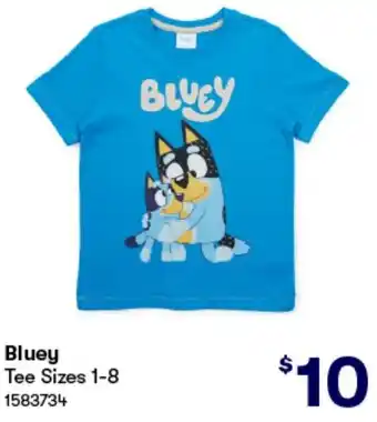 BIG W Bluey Tee Sizes 1-8 offer