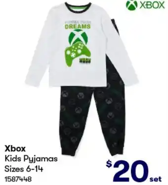 BIG W Xbox Kids Pyjamas Sizes 6-14 offer