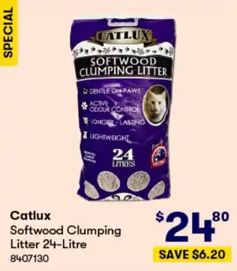 Catlux Softwood Clumping Litter 24-Litre