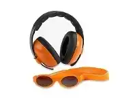 Baby Banz Sunglasses/Earmuff Combo Orange