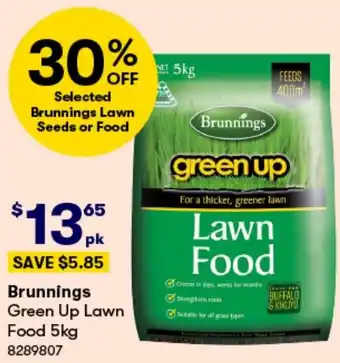 BIG W Brunnings Green Up Lawn Food 5kg offer