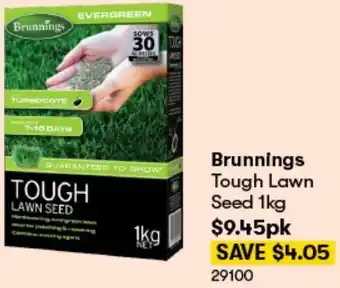 BIG W Brunnings Tough Lawn Seed 1kg offer