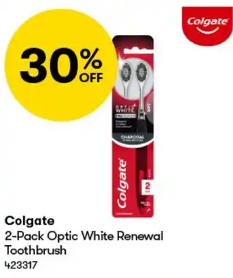BIG W Colgate 2-Pack Optic White Renewal Toothbrush offer