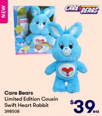 BIG W Care Bears Limited Edition Cousin Swift Heart Rabbit offer