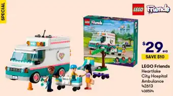 BIG W LEGO Friends Heartlake City Hospital Ambulance offer