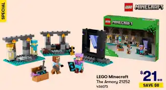 BIG W LEGO Minecraft The Armory offer