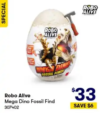 BIG W Robo Alive Mega Dino Fossil Find offer