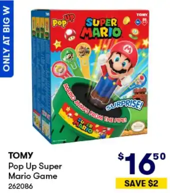 BIG W TOMY Pop Up Super Mario Game offer