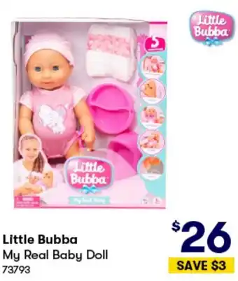 BIG W Little Bubba My Real Baby Doll offer