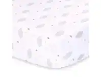 Baby Bunting The Peanut Shell Rainbow Sprinkles Cot Fitted Sheet Clouds offer
