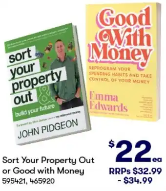BIG W Sort Your Property Out or Good with Money offer