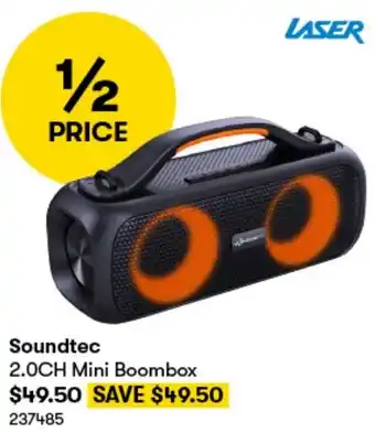 BIG W Soundtec 2.0CH Mini Boombox offer