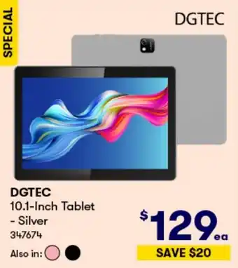 BIG W DGTEC 10.1-Inch Tablet - Silver offer