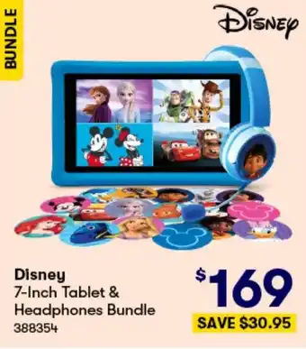 BIG W Disney 7-Inch Tablet & Headphones Bundle offer