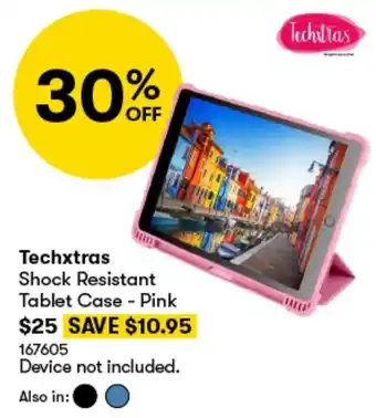 BIG W Techxtras Shock Resistant Tablet Case - Pink offer