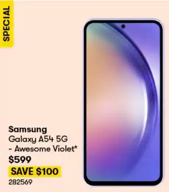 BIG W Samsung Galaxy A54 5G offer