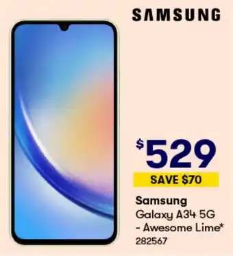 BIG W Samsung Galaxy A34 5G offer
