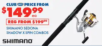 BCF SHIMANO SEDONA SHADOW X SPIN COMBOS offer