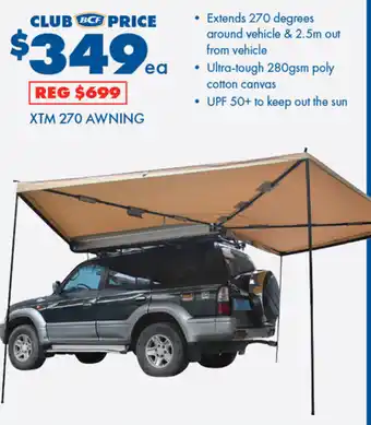 BCF XTM 270 AWNING offer