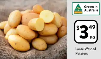 Foodworks Loose Washed Potatoes Per kg offer