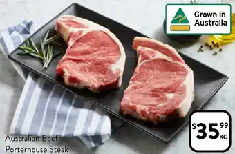 Foodworks Australian Beef Porterhouse Steak per kg offer