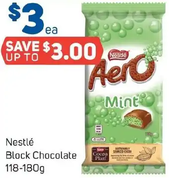 Foodland Nestlé Block Chocolate 118-180g offer