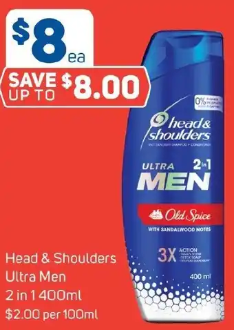 Foodland Head & Shoulders Ultra Men 2 in 1400ml offer