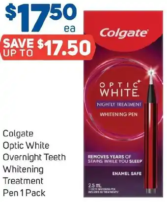 Foodland Colgate Optic White Overnight Teeth Whitening Treatment Pen 1 Pack offer