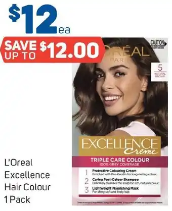Foodland L'Oreal Excellence Hair Colour 1 Pack offer