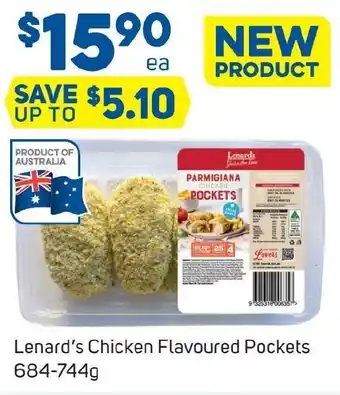 Foodland Lenard's Chicken Flavoured Pockets 684-744g offer
