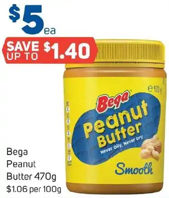 Foodland Bega Peanut Butter 470g offer