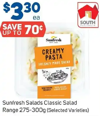 Foodland Sunfresh Salads Classic Salad Range 275-300g offer