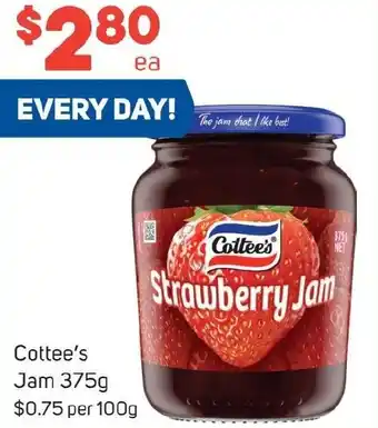 Foodland Cottee's Jam 375g offer