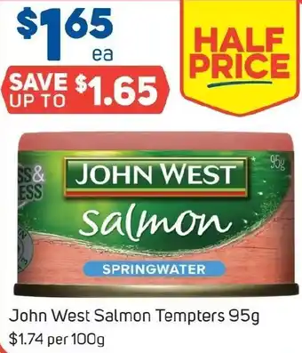 Foodland John West Salmon Tempters 95g offer