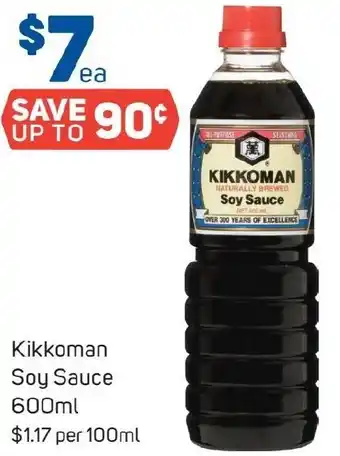 Foodland Kikkoman Soy Sauce 600ml offer