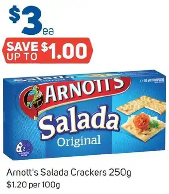 Foodland Arnott's Salada Crackers 250g offer
