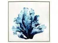 LivingStyles "Watercoloured Coral" Framed Canvas Wall Art, No.1, 60cm offer