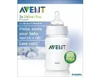 Baby Bunting Avent Anti Colic Bottle - 260ml - 2 Pack offer