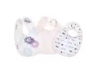 Baby Bunting Aden Snap Bibs Pretty Pink 3 Pack offer