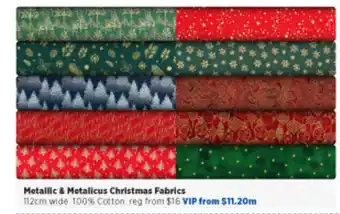 Spotlight Metallic & Metalicus Christmas Fabrics offer